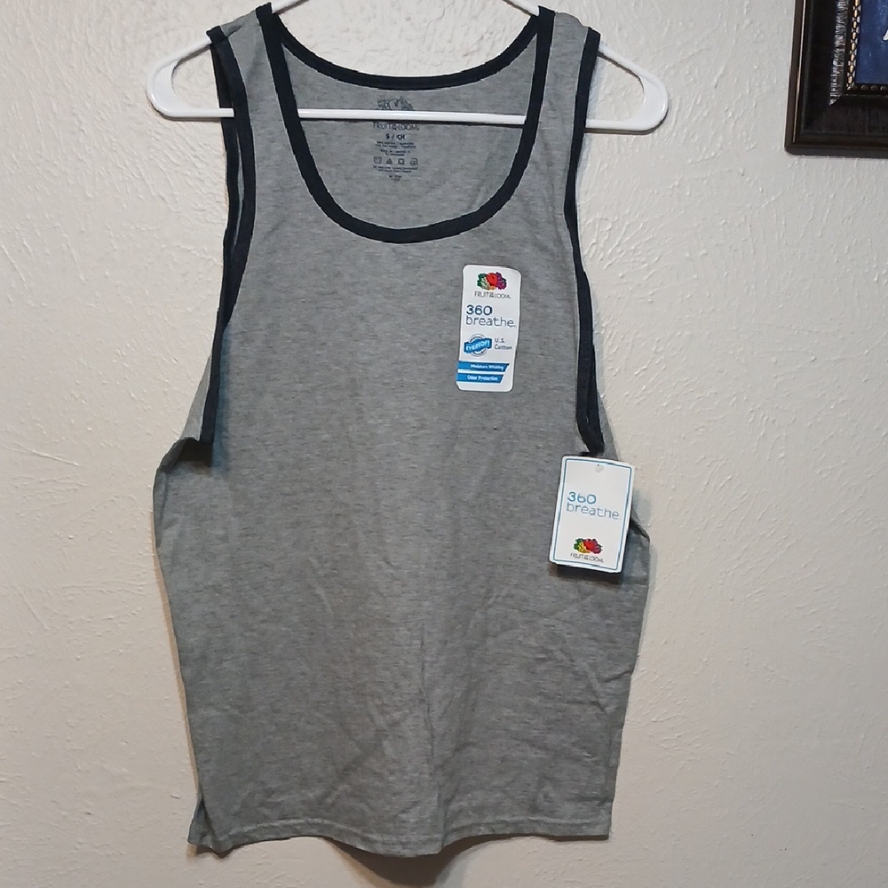 🧡NWT Gray Tank Top with Black Trim